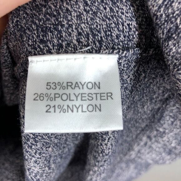 JANA Purple/Grey A-Line V-Neck Long Sleeve Knit Dress Sz S - Picture 8 of 8